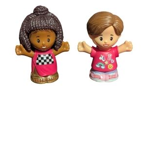 Fisher-Price Little People Barbie Race Car Driver & Girl w/Ponytail